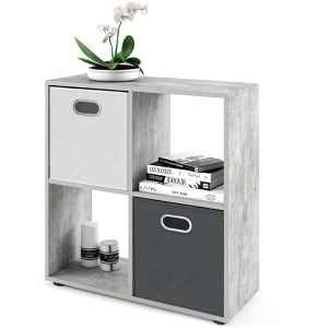 Produktbild für Bücherregal Vicco Tetra, beton grau