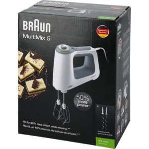Produktbild für Handmixer Braun MultiMix 5 HM5100, weiß, stufenlos