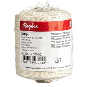 Produktbild für Bindfaden Rayher 7205000, Kettgarn, 6-fach