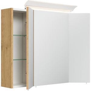 Produktbild für Spiegelschrank Posseik eiche gold