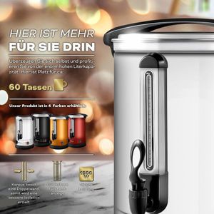 Produktbild für Heißwasserspender Tresko 1385-009, einstellbar 30°C - 110°C