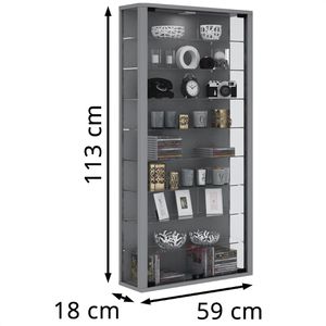 Produktbild für Glasvitrine VCM Vitrosa Maxi, hängend