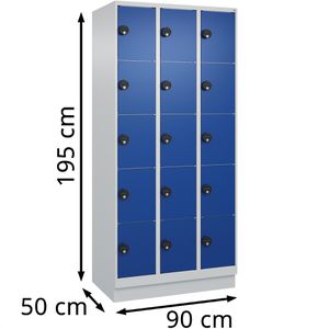 Produktbild für Schließfachschrank CP-Möbel Classic Plus, blau