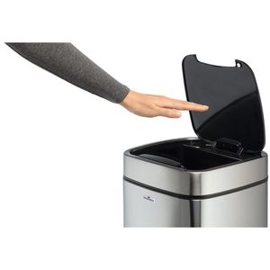 Produktbild für Mülleimer Durable 342223, No Touch, Sensor, silber
