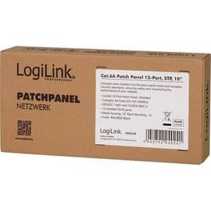 Produktbild für Patchpanel LogiLink NP0052B, Cat 6A