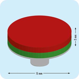 Produktbild für Magnete Böttcher-AG N35, silber, Neodym Magnet