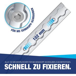 Produktbild für Airlineschiene NTG Standard, Set, zum Schrauben, 4 Stück