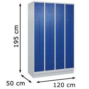 Produktbild für Spind CP-Möbel Classic PLUS, Z-Spind, blau