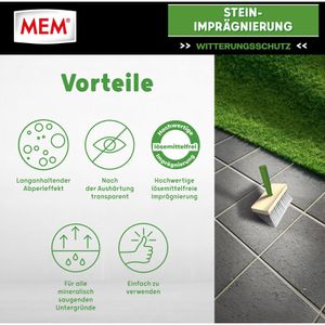Produktbild für Steinimprägnierung MEM 30836010, ca. 25m²