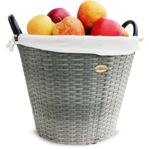 Produktbild für Kaminholzkorb Habau Feuerholzkorb 2725, grau