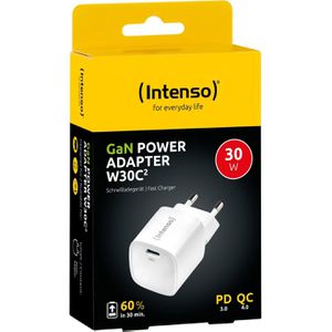 Produktbild für USB-Ladegerät Intenso GaN Power Adapter W30AC2, 30 Watt