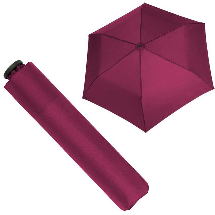 Doppler Regenschirm Zero,99, Taschenschirm, royal AG 21cm geschlossen berry, Böttcher – manuell, Länge