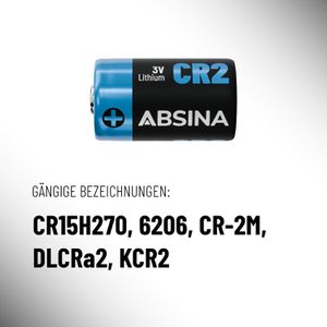 Produktbild für Fotobatterie Absina Lithium CR2