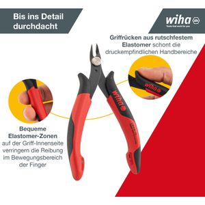 Produktbild für Seitenschneider Wiha 27388, Electronic