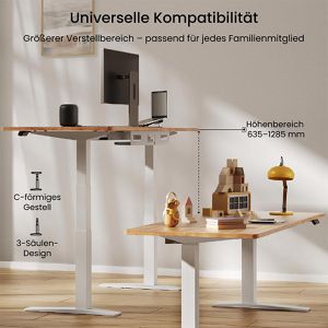 Produktbild für Schreibtischgestell FlexiSpot E7B-PRO 2026, 4 Memoryspeicher