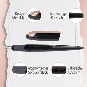 Produktbild für Kalligraphie-Stift Online Air Best Writer Set, Black Rose