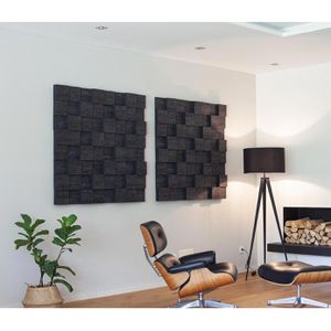 Produktbild für Akustikplatte Silenti CubeLevel, für Wand