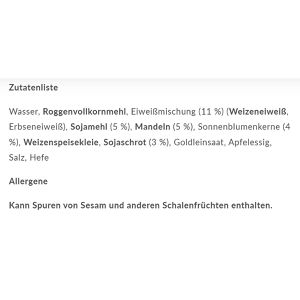 Produktbild für Brot Mestemacher High Protein Eiweißbrot mit Mandeln