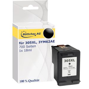 Produktbild für Tinte Böttcher-AG Premium für HP 305XL, 3YM62AE schwarz