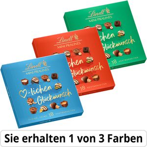 Produktbild für Pralinen Lindt Herzlichen Glückwunsch Mini-Pralinen, 18 Stück