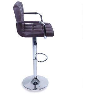 Produktbild für Barhocker Tresko BH-018, drehbar mit Lehne