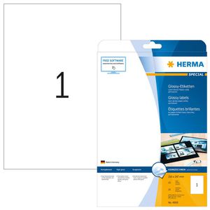 Hochglanz-Etiketten Herma 4909, Glossy, weiß