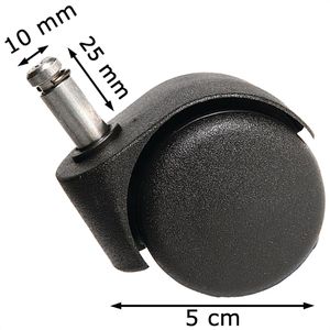 Produktbild für Stuhlrollen Topstar 6993, 5 Stück