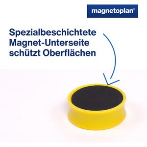 Produktbild für Magnete Magnetoplan Ergo Large, goldgelb