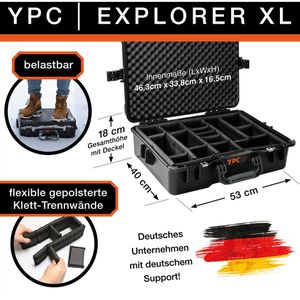 Produktbild für Transportkoffer YPC Xplorer Case XL abschließbar, Kunststoff