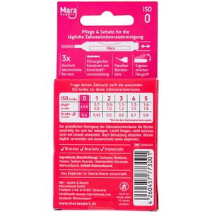 Produktbild für Interdentalbürsten Mara-Expert Premium Pink Minze, ISO-Größe 0
