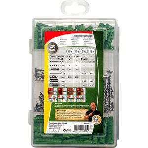 Produktbild für Schrauben-Dübel-Set Fischer 531227, Rund ums Haus