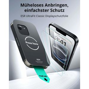 Produktbild für Displayschutzfolie ESR Tempered-Glass, 9H