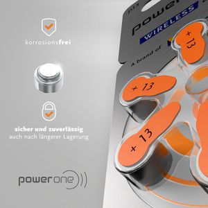 Produktbild für Hörgerätebatterie Power-One 24606 p13