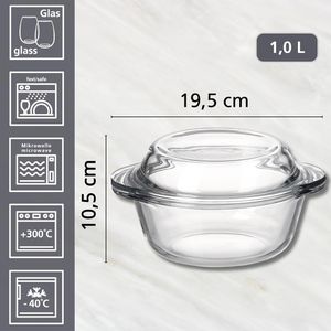 Produktbild für Auflaufform Ritzenhoff&amp;Breker Cucina, transparent, aus Glas