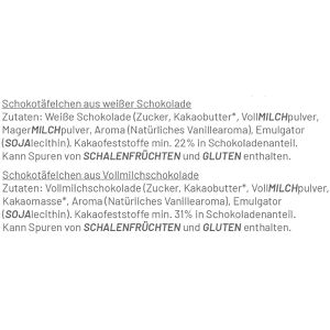 Produktbild für Minischokolade Hellma Belgische Schokolade, Mix