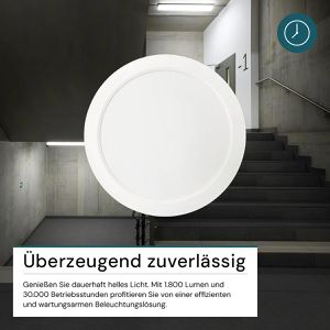 Produktbild für Deckenleuchte Luxula LX300272, weiß, LED
