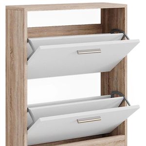 Produktbild für Schuhschrank Vicco Gizmo, sonoma eiche / weiß