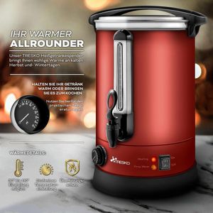 Produktbild für Heißwasserspender Tresko 1385-012, einstellbar 30°C - 110°C
