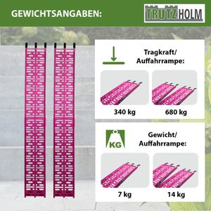 Produktbild für Auffahrrampe Trutzholm 21423901, pink, 2 Stück