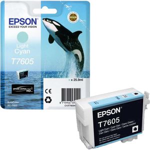 Produktbild für Tinte Epson T7605 cyan hell