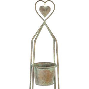 Produktbild für Blumenständer Frank-Flechtwaren 770371, braun / mintgrün