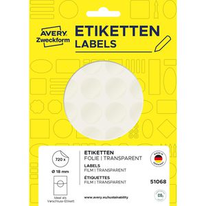 Verschlussetiketten Zweckform 51068, Ø 18mm