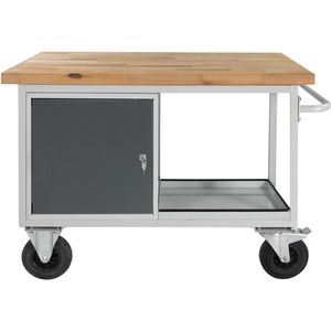 Werkbank ADB 44743, anthrazit, mit Rollen