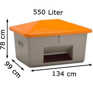 Produktbild für Streugutbehälter CEMO V, 10897, 550 Liter