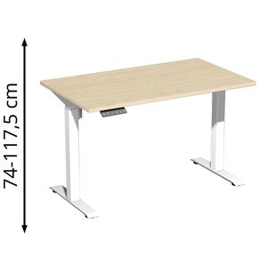 Produktbild für Schreibtisch Geramöbel Elevate Home, ahorn / weiß