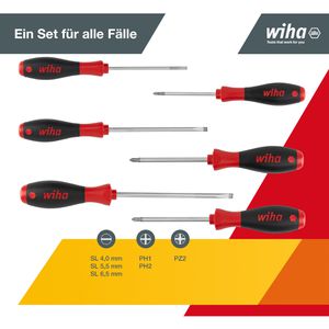 Produktbild für Schraubendreher Wiha SoftFinish, 26113, Set