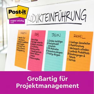 Produktbild für Haftnotizen Post-it Super Sticky Notes, bunt