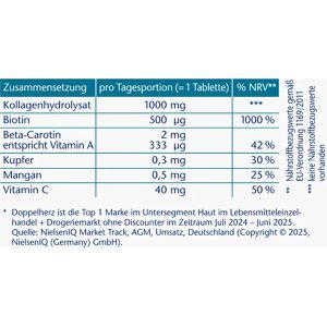 Produktbild für Kollagen Doppelherz aktiv 1000, Hydrolysat, Peptid Typ 1
