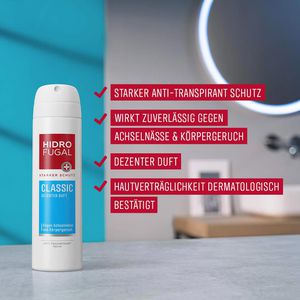 Hidrofugal Deodorant Classic, 150ml, für Damen und Herren, Antitranspirant,  Spray – Böttcher AG