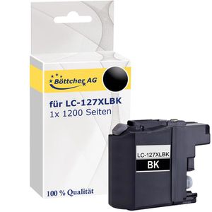 Produktbild für Tinte Böttcher-AG für Brother LC-127XLBK